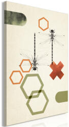 Artgeist Kép - Dragonflies and Geometry (1 Part) Vertical 40x60