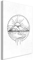 Artgeist Kép - Mountain Drawing (1 Part) Vertical 40x60