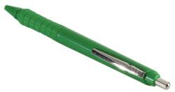 ICO Golyóstoll nyomógombos 0, 8mm, műanyag zöld test Apollo K, írásszín zöld (9010142017) - web24