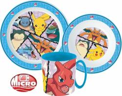 Halantex Pokémon étkészlet, micro műanyag szett (STF22234)