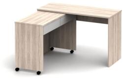 Mobikon Birou extensibil cu sertare din pal alb maro maro stejar Versal 120x50x75 cm (0000111608)