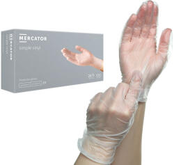 Mercator Medical simple vinyl gumikesztyű átlátszó púderes L