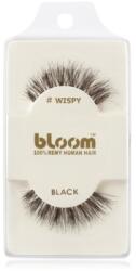 Bloom Natural ragasztható műszempilla természetes hajból (Wispy, Black) 1 cm