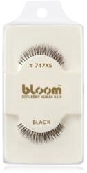 Bloom Natural ragasztható műszempilla természetes hajból No. 747XS (Black) 1 cm