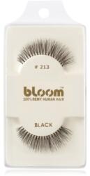 Bloom Natural ragasztható műszempilla természetes hajból No. 213 (Black) 1 cm