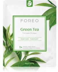  FOREO Farm to Face Sheet Mask Green Tea arcmaszk nyugtató hatással kombinált bőrre 3x20 g