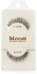 Bloom Natural ragasztható műszempilla természetes hajból No. 747S (Black) 1 cm