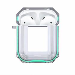 Hishell Two Colour Clear Case for Airpods 1&2 green (HAC-5 green-Airpods 1&2)