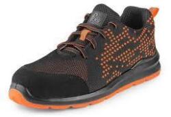 CXS CXS TEXLINE CRES S1 alacsony cipő, acéllal, fekete-narancssárga, 36-os méret (2125-076-803-36)