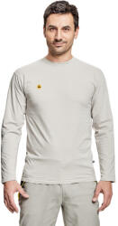 CERVA NOYO ESD LS póló szürke S (0304013600001)