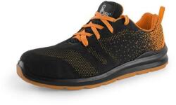 CXS CXS TEXLINE CRES S1 alacsony cipő, acéllal, fekete-narancssárga, 39-es méret (2125-076-803-39)