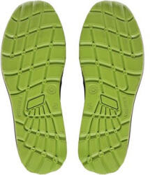 CXS CXS TEXLINE RAB S1 alacsony cipő, acéllal, fekete-zöld, 45-ös méret (2125-076-808-45)