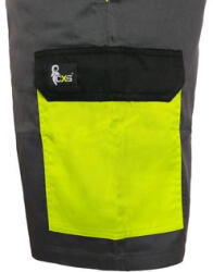 CXS CXS PHOENIX ZEFYROS rövidnadrág, férfi, szürke-sárga, 58-as méret (1060-016-702-58)