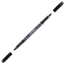 Centropen Marker Centropen duplex 3616 CD/DVD/BD fekete hengeres hegy 0, 6 és 2, 5mm (2010200778)