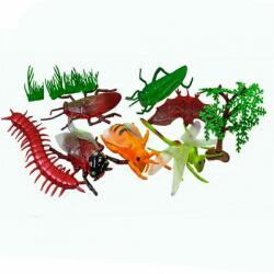  Set sapte insecte realizate din plastic, greiere, libelula si alte accesorii pentru copii (NBNGJ248) Figurina