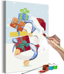 Artgeist Kifestő - Penguin With a Gift 40x60