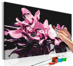 Artgeist Kifestő - Pink Orchid (Black Background) 60x40