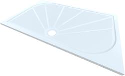 SAT Zuhanytálca négyszögletes SAT Limnew 160x90 cm öntött márvány fehér LIMNEW16090 (LIMNEW16090)