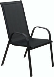 ROJAPLAST XT1012C fém kerti szék, 69 x 55 x 95 cm - fekete 1012C-1 (1012C/1)