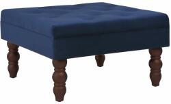 vidaXL Taburet, bleumarin, 60x60x36 cm, catifea (3070667)
