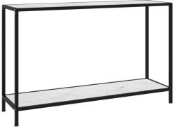 vidaXL Masă consolă, alb, 120 x 35 x 75 cm, sticlă securizată (322841)