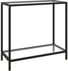 vidaXL Masă consolă, transparent, 80 x 35 x 75 cm, sticlă securizată (322831)