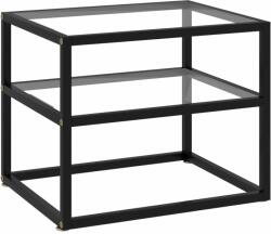 vidaXL Masă consolă, transparent, 50 x 40 x 40 cm, sticlă securizată (322851)