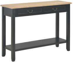vidaXL Masă consolă, negru, 110 x 35 x 80 cm, lemn (249903) - vidaxl