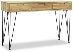 vidaXL Masă consolă, 120x35x76 cm, tec masiv (244573)