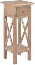 vidaXL Masă laterală din lemn, maro, 27x27x65, 5 cm, lemn (280060)
