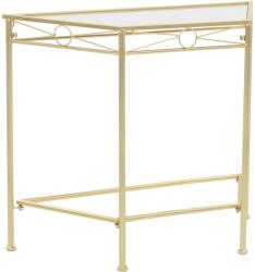 vidaXL Masă laterală stil vintage, auriu, 87 x 34 x 73 cm, metal (245934)