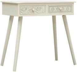 vidaXL Masă consolă cu 2 sertare sculptate, gri, 80x40x77, 8 cm, lemn (285752)