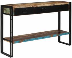 vidaXL Masă consolă, 120x30x76 cm, lemn masiv reciclat (244843)