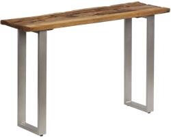 vidaXL Masă consolă, 120 x 35 x 76 cm, lemn reciclat și oțel (246290)