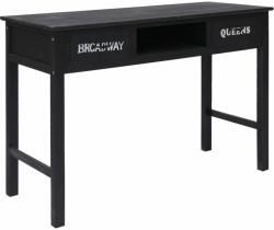 vidaXL Masă consolă, negru, 110 x 45 x 76 cm, lemn (284161)