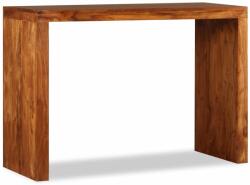 vidaXL Masă consolă, lemn masiv cu finisaj tip miere, 110x40x76 cm (244671)