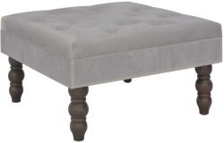 vidaXL Taburet, gri închis, 60x60x36 cm, catifea (247551)