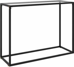 vidaXL Masă consolă, transparent, 100x35x75 cm, sticlă securizată (322811)