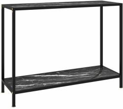 vidaXL Masă consolă, negru, 100 x 35 x 75 cm, sticlă securizată (322838)