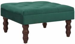 vidaXL Taburet, verde închis, 60x60x36 cm, catifea (3070666)