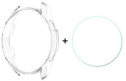 Samsung Galaxy Watch 3 (41mm) SM-R850 / R855, Műanyag védőkeret, 9H üveggel, közepesen ütésálló, Enkay, átlátszó - tok-shop