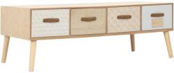 vidaXL Măsuță de cafea cu 4 sertare, 110x50x40 cm, lemn masiv de pin (247390)
