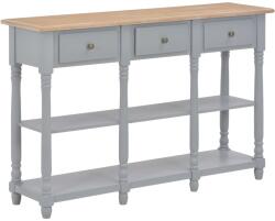 vidaXL Masă consolă, gri, 120 x 30 x 76 cm, MDF (280017)