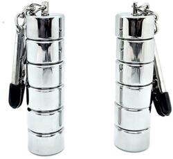 Black Label Nipple Clamps with 6 Stackable Magnetic Weights Vibrator