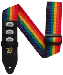  Ernie Ball 4188 Pengetőtartós Gyöngyvászon Heveder Szivárvány