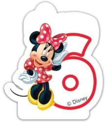DISNEY Disney Minnie tortagyertya, számgyertya 6 éves