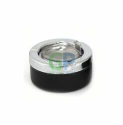 Horecano Пепелник ветроустойчив черен инокс/пластмаса ф9х4.5см CN-(BK-6008B) - Horecano (0193690)