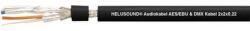 HELU Audio vezeték, AES/EBU & DMX 2 x 2 x 0, 22 mm2 Fekete méteráru Helukabel