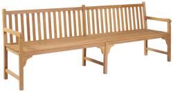 vidaXL Bancă de grădină, 228 cm, lemn masiv de tec (316624)