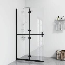 vidaXL Perete de duș walk-in pliabil 80x190 cm sticlă ESG transparentă (151181)